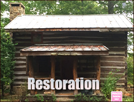Historic Log Cabin Restoration  Sayre, Alabama